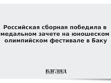 Российские волейболисты выиграли бронзу олимпийского фестиваля в Баку