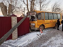 В Новгородской области школьный автобус попал в ДТП
