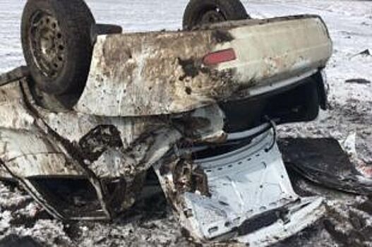 На Ставрополье водитель превысил скорость и перевернулся