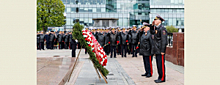 Накануне празднования Дня Победы делегация МВД России возложила венки и цветы к воинским мемориалам