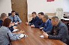 Врио начальника ГУФСИН России по Красноярскому краю Антон Ефаркин встретился с первым заместителем председателя Комиссии Общественной палаты Российской Федерации по безопасности и взаимодействию с ОНК Александром Воронцовым