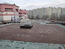 Сквер возле спорткомплекса «Самбо-90» в Хабаровске уже почти готов к сдаче