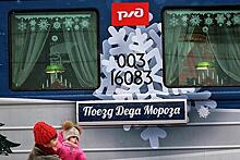 Поезд Деда Мороза посетил еще один российский город