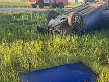 Водитель-подросток опрокинул машину в кювет в Самарской области