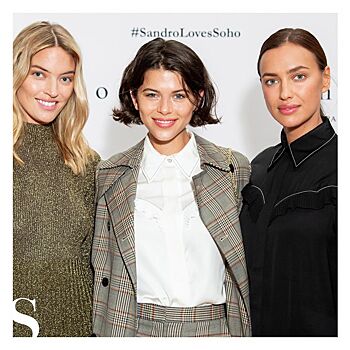 Ирина Шейк, Марта Хант и другие звезды на октрытии первого бутика Sandro в Нью-Йорке