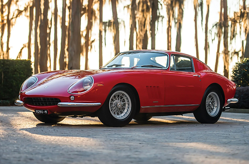 Ferrari 275 GTB/C Coupe. Автомобиль 1966 года продали за 7 595 000 долларов. Это девятый из двенадцати подобных экземпляров, причём тщательно восстановленный: трёхлетняя реставрация завершилась в 2017-м