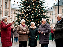 «Путешествие серебряных Снегурочек в поисках Деда Мороза» организовали у городской елки в Майкопе