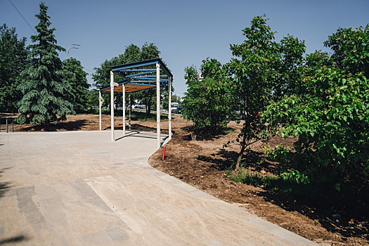 В Щёлкове создают комфортное пространство с новыми тротуарами и освещением в сквере на Пролетарском проспекте