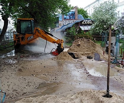 Крупная авария на водопроводе произошла в центре Нижнего Новгорода