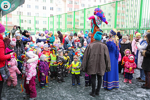 Жители микрорайона Гагарина в Балашихе отпраздновали Масленицу