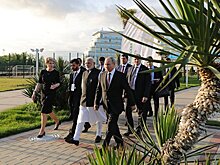 Путин и Моди посетили этноцентр "Моя Россия"