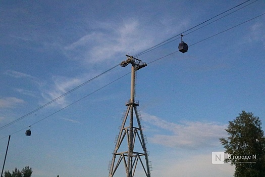 Люди оказались заблокированы в кабинке канатной дороги в Нижнем Новгороде