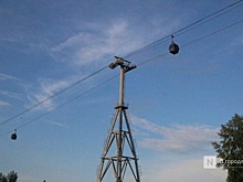 Люди оказались заблокированы в кабинке канатной дороги в Нижнем Новгороде