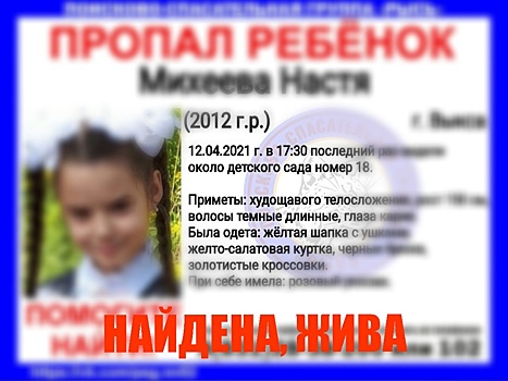 Завершены поиски 9-летней девочки, пропавшей в Выксе