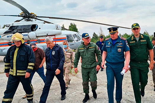 Глава МЧС РФ прилетел в Карелию, где уже неделю полыхают сильные пожары