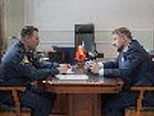 Начальник УФСИН России по Воронежской области Алексей Ашурков и заместитель председателя Правительства региона Артем Верховцев провели рабочую встречу