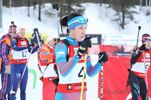 Спортсменка из Удмуртии Ульяна Кайшева заняла второе место в рейтинге Союза биатлонистов России