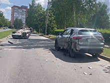 Китайский автомобиль приземлился на крышу в Сарове: пострадали два человека