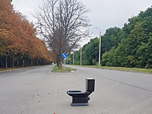 Зачем в России ставят унитазы на обочину