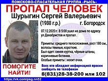 32-летний Сергей Шурыгин пропал в Богородске