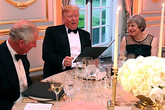 Супруги Трамп дали торжественный ужин в Лондоне