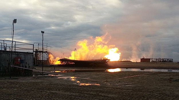 На Ямале загорелась 100-метровая скважина «Газпрома»