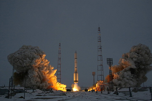 Роскосмос впервые показал отделение первой ступени тяжёлой ракеты «Протон-М»