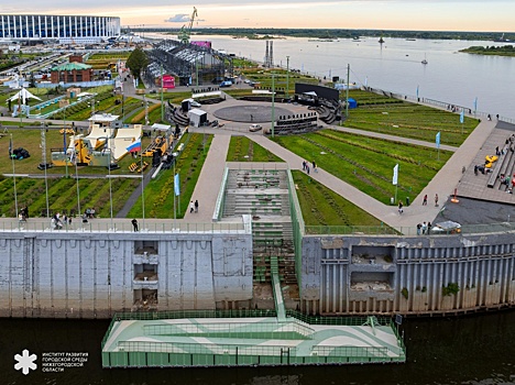 Новый причал появился на Стрелке в Нижнем Новгороде