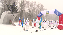 Подмосковные десантники присоединились к лыжному переходу в честь столетия Рязанского военно‐десантного училища