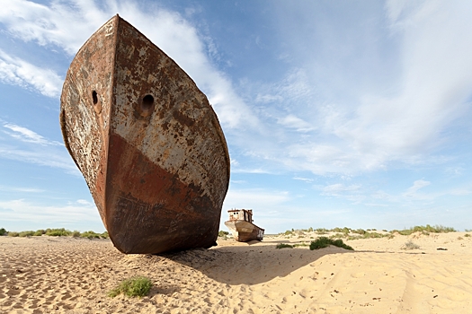 Космонавт показал, как засыхает Аральское море