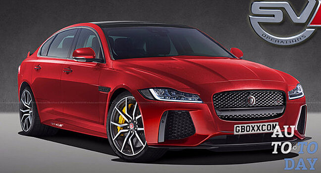 Рендеры невышедшего Jaguar XF SVR уже в сети