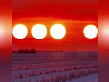 Над Аляской взошли сразу четыре солнца, редкое явление сняли очевидцы