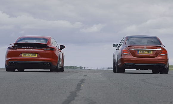 Заезд немецких богатырей: Mercedes-AMG E63 S против Porsche Panamera Turbo