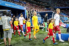 Юные нижегородцы вывели на стадион игроков сборных Хорватии и Дании