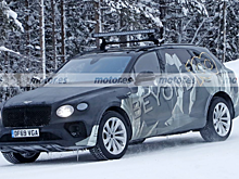 Bentley тестирует новый Bentayga LWB в Финляндии