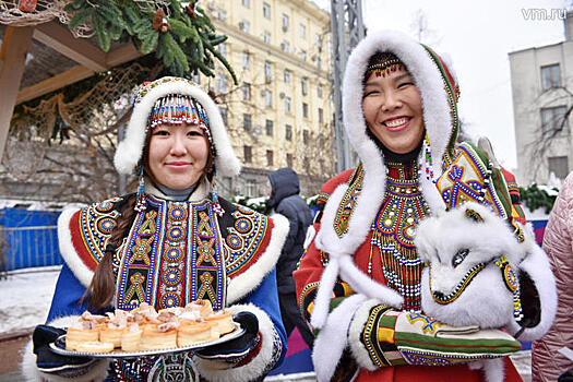 Московские якуты встречают Новый год рыбным пирогом