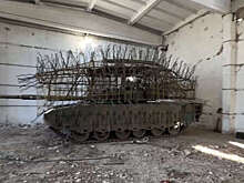 Военкор Сладков опубликовал видео с танком Т-80БВМ, прикрытым одуванчиком