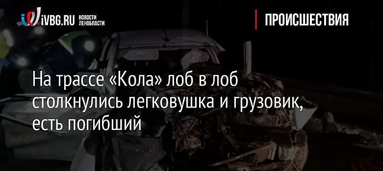 На трассе «Кола» лоб в лоб столкнулись легковушка и грузовик, есть погибший