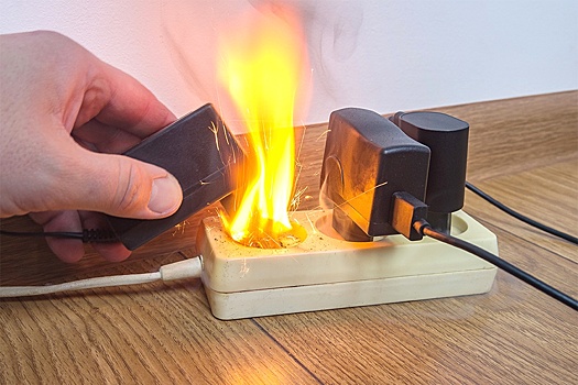 "РГ" назвала основные причины возгорания зарядных устройств и аккумуляторов