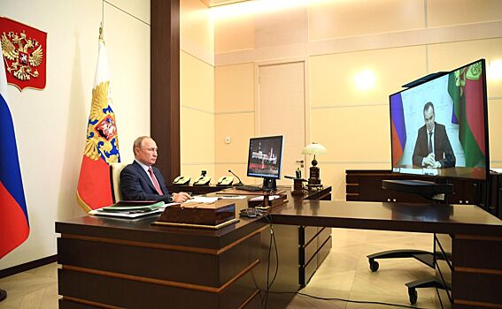 Владимир Путин отметил «хорошие темпы роста» Краснодарского края (видео)