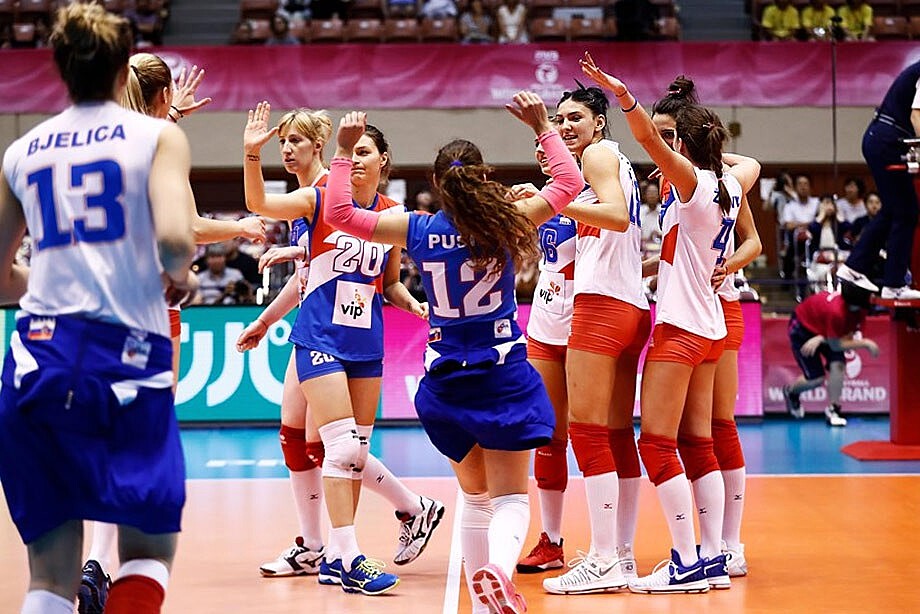 Сборная Сербии разгромила Россию на волейбольном Гран-при