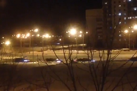 Самарцы сняли на видео проезд президентского кортежа