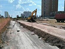 В Урванцево строят новую четырехполосную дорогу