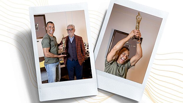 Кафу получил авторскую статуэтку известного скульптора на Премии РБ