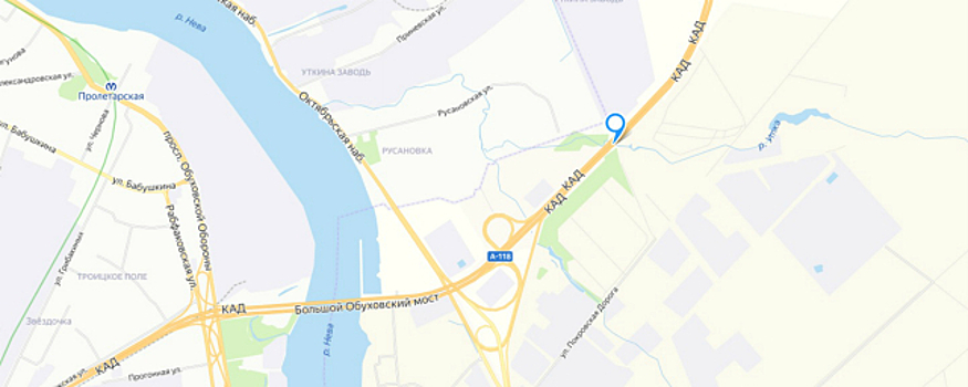 В Петербурге перекроют две полосы движения на КАД через реку Утка
