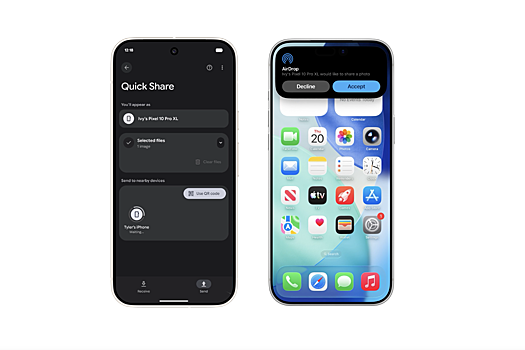 На Android заработала передача файлов на iPhone по AirDrop