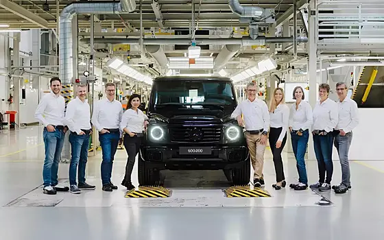 Электрический G580 EQ стал 600-тысячным внедорожником G-Class от Mercedes
