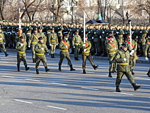 Военнослужащие ВВО в Чите провели тренировку Парада Победы