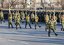 Военнослужащие ВВО в Чите провели тренировку Парада Победы