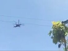 Военный вертолет из России пролетел над Украиной